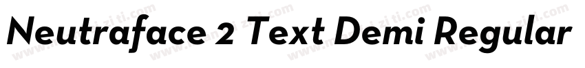 Neutraface 2 Text Demi Regular字体转换